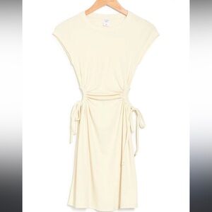 Melrose and Market Off White Mini Cut Out dress